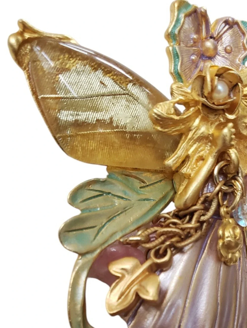 Vintage Kirks Folly Primrose the Butterfly Fairy Brooch Pendant Retired